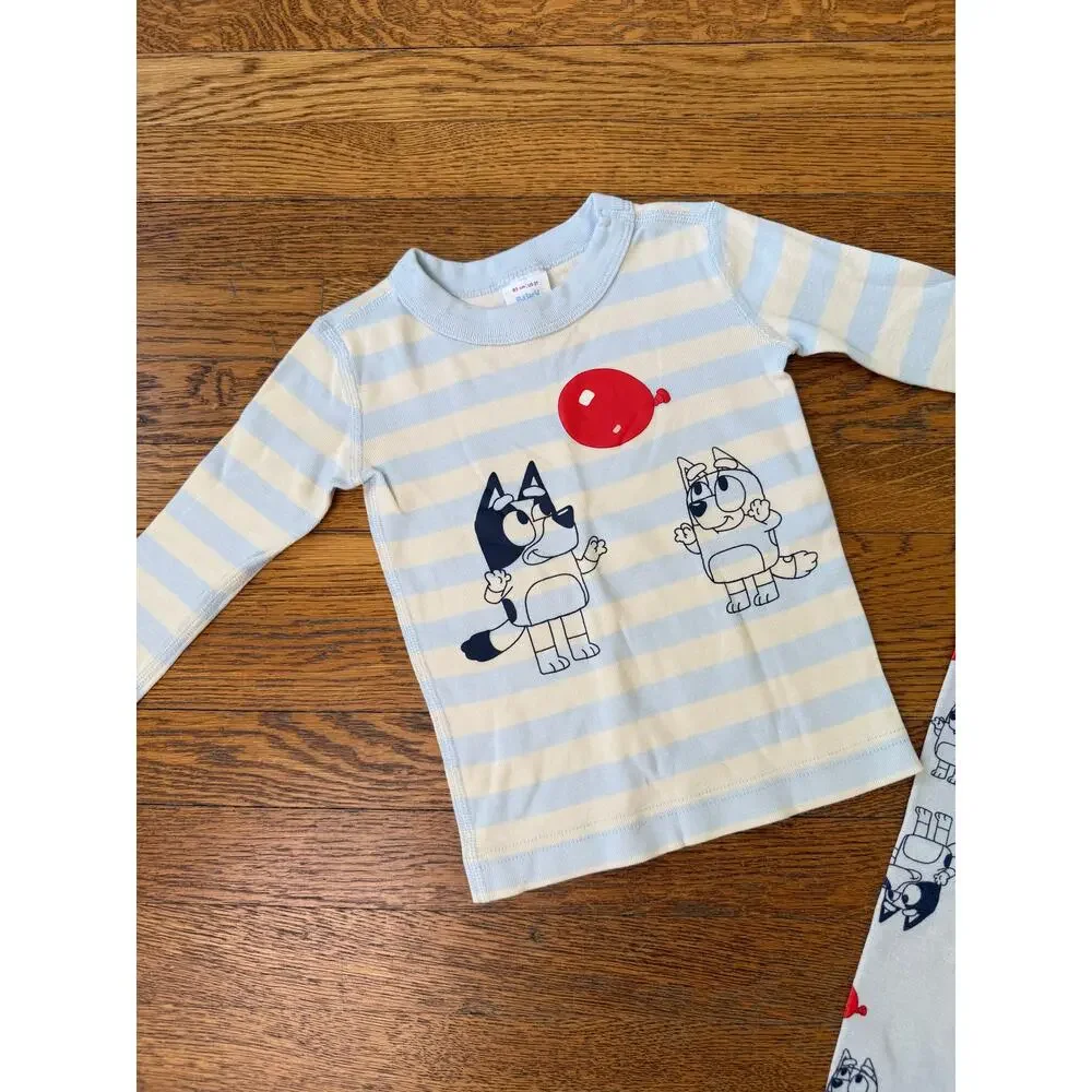 Hanna Andersson Bluey Long John Pajamas Size 2
